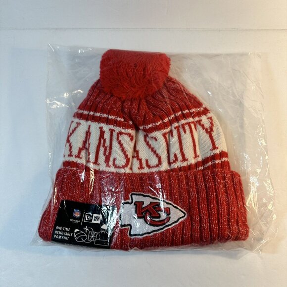 New Era Other - Kansas City Chiefs New Era Winter Knit Hat Beanie Fleece Lined One Size NWT.